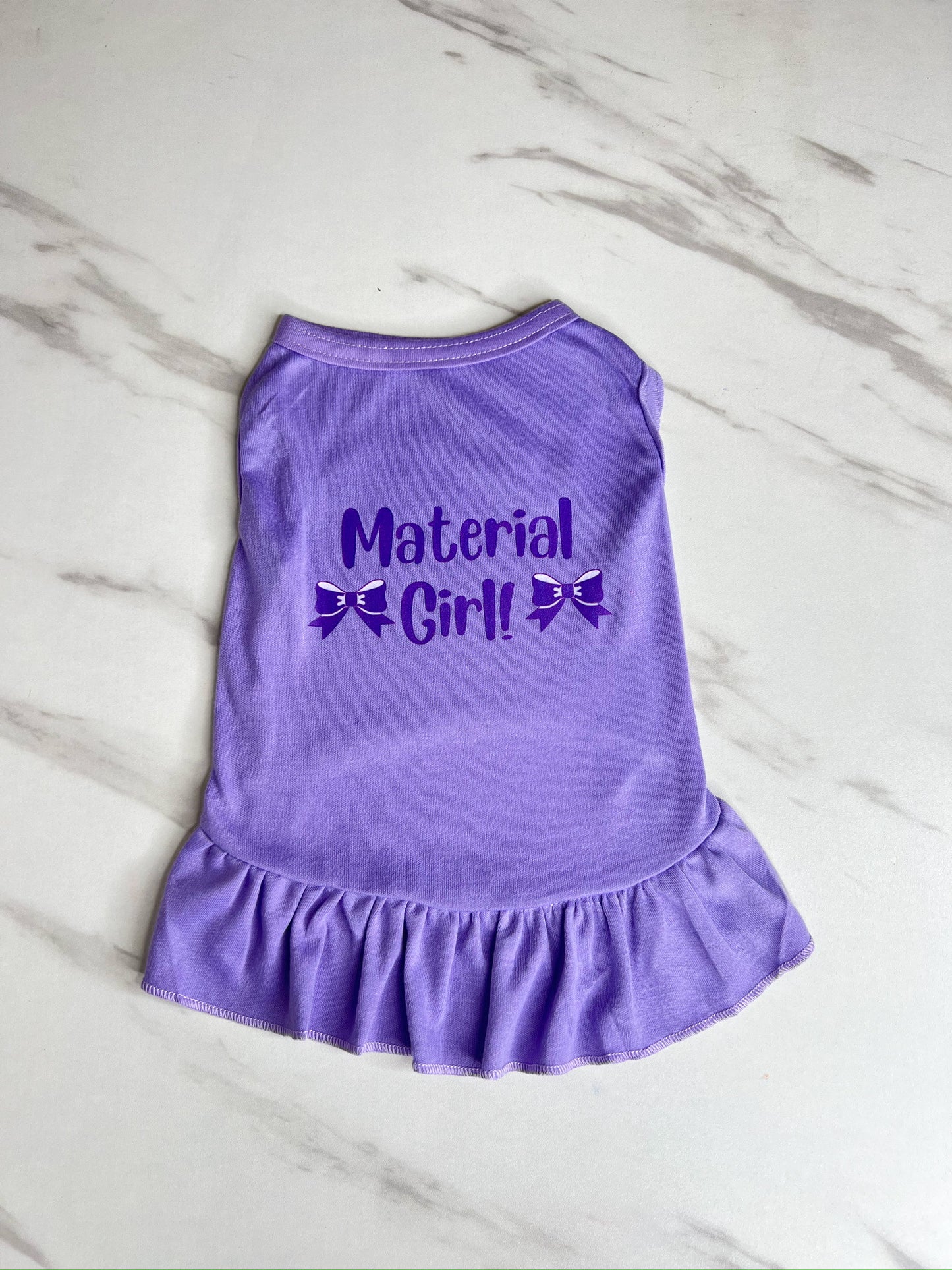 Material Girl Pet Ruffle Tee