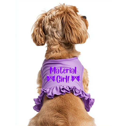 Material Girl Pet Ruffle Tee