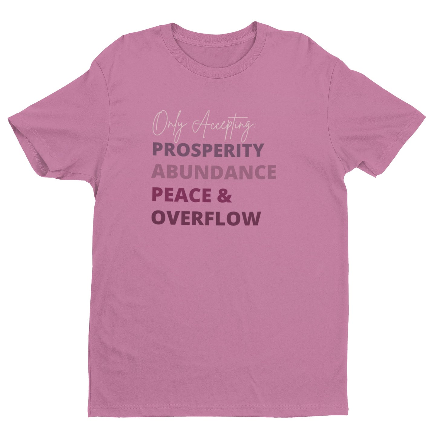 "Prosperity, Abundance, Peace & Overflow" Unisex Tee/Long Sleeve Tee