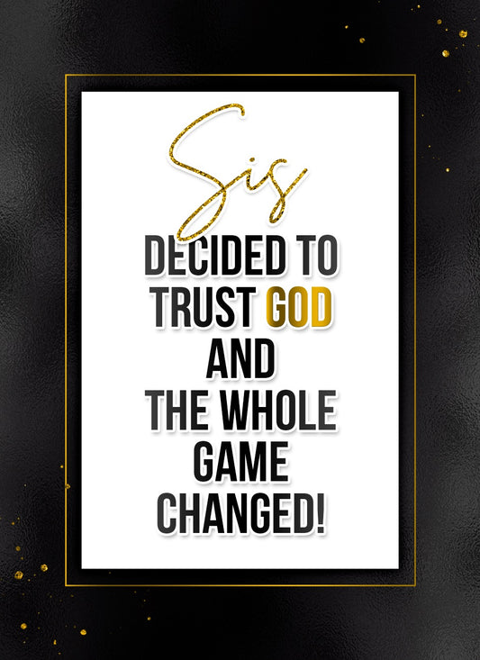 "God, the Game Changer" Digital Wall Art